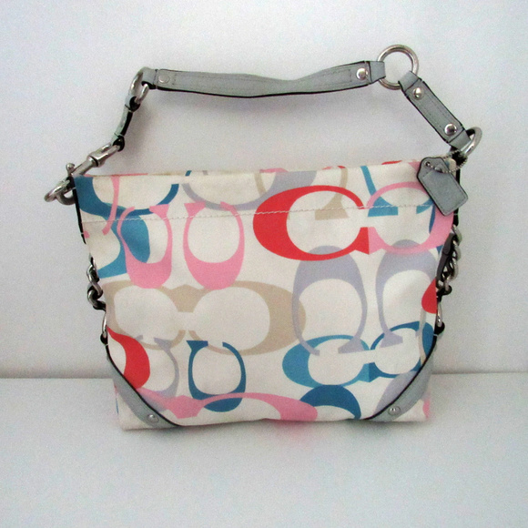 Coach Handbags - COACH F16274 Pastel White Optic Signature Handbag